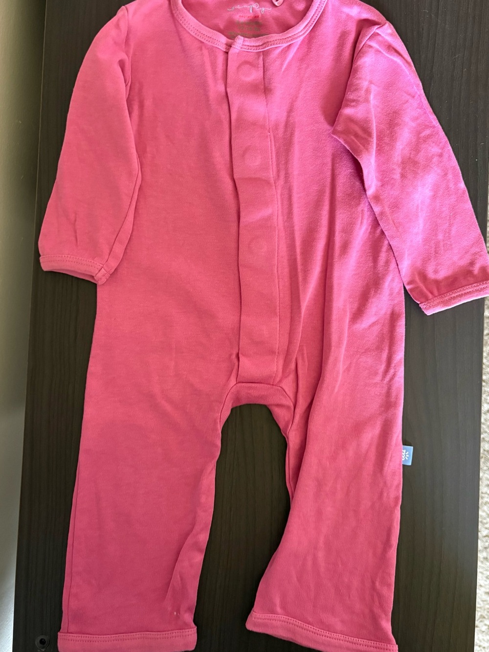 Magnetic One-Piece Snap Front Romper - Pink